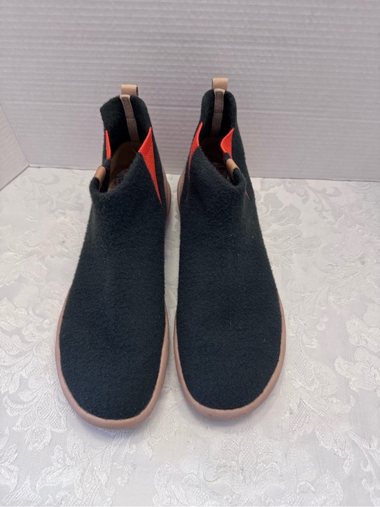 UIN 10 Black Knitted Wool Granda Knitted Wool Slip On Casual Shoe Lightweight main image 5